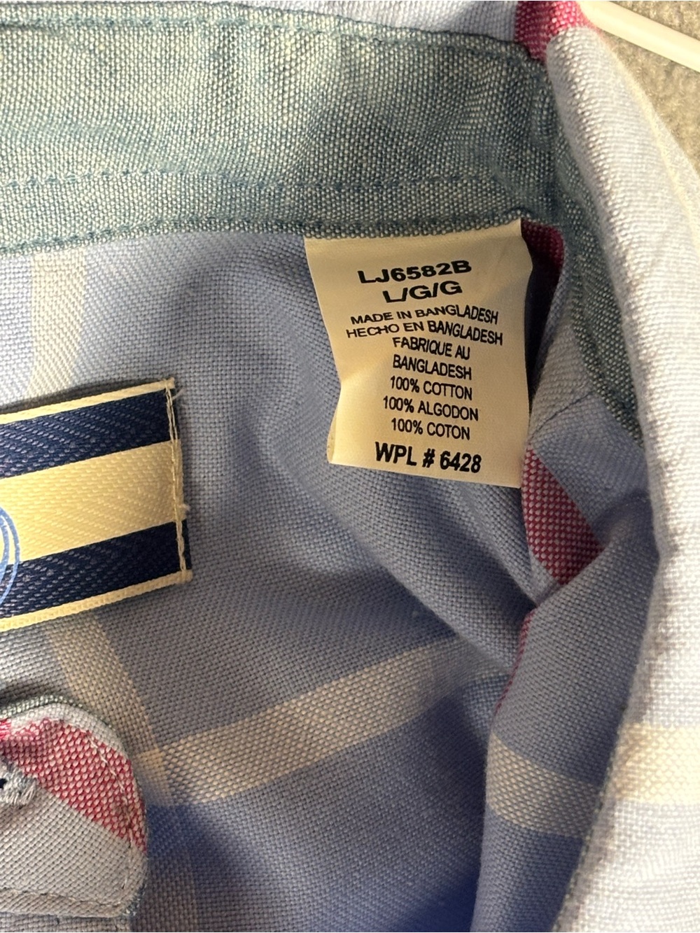 Wrangler 20X Womens L NWT Western Plaid Button Long Sleeve Shirt Blue Y2K - Picture 9 of 10